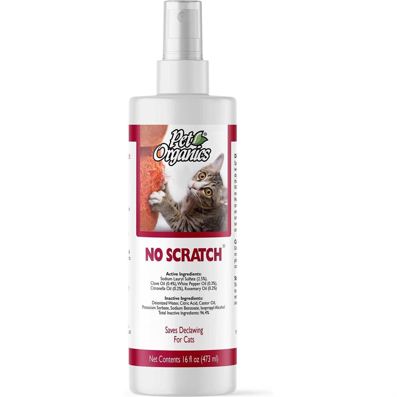 NaturVet Pet Organics No Scratch Spray for Cats - Healthber