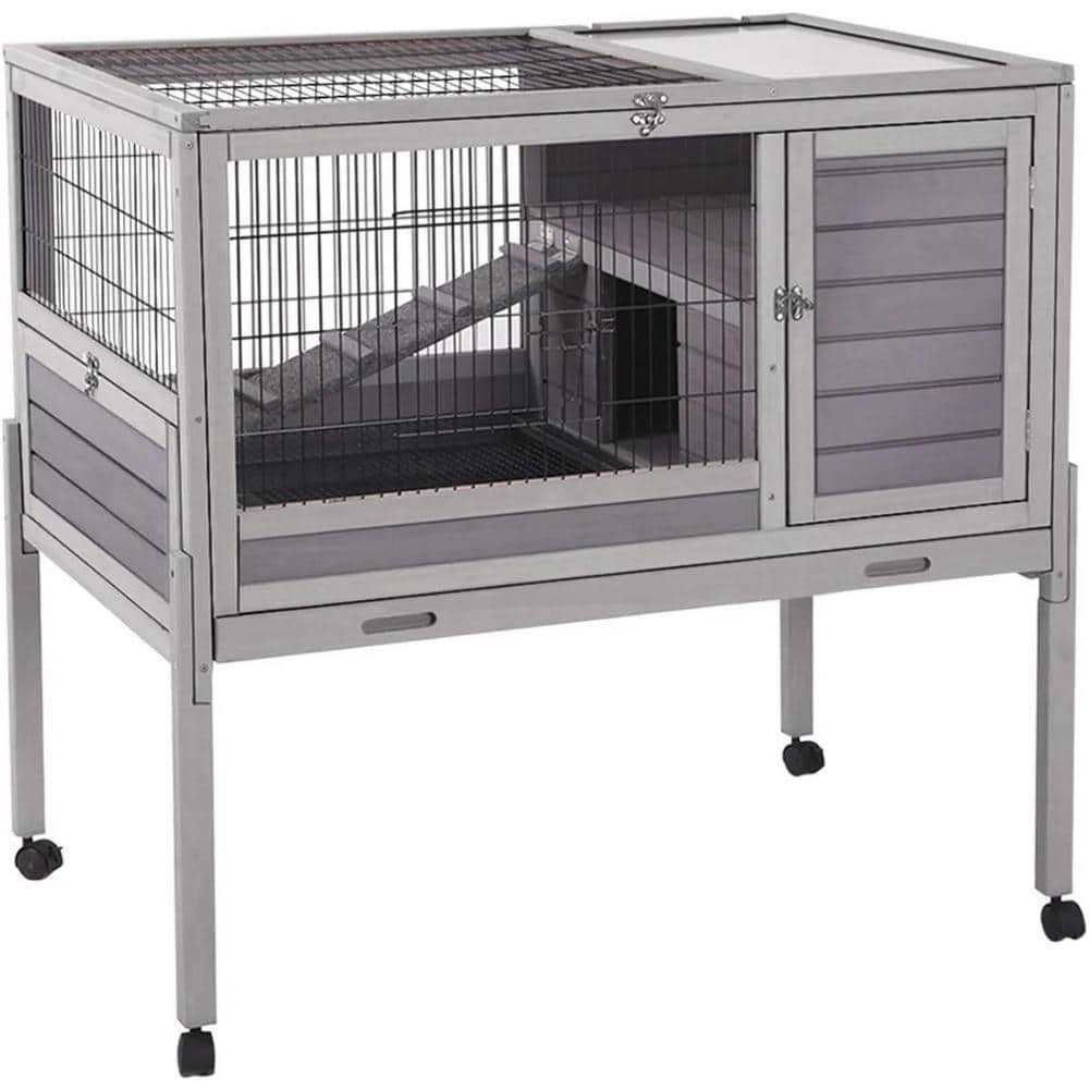 Aivituvin Rabbit Hutch Indoor Bunny Cage - Healthber
