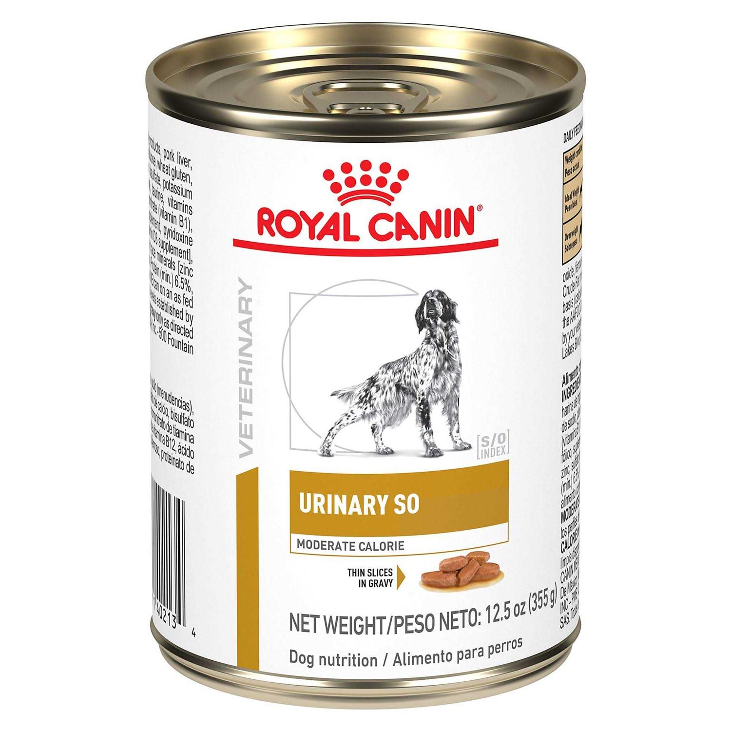 Royal Canin Veterinary Diet Urinary SO Moderate Calorie Morsels in Gravy Canned Dog Food - Healthber