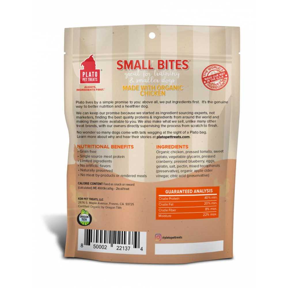 Plato Small Bites Dog Treats - Healthber