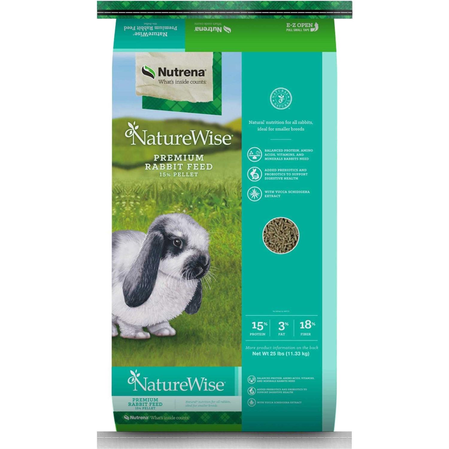 Nutrena NatureWise 15% Premium Rabbit Feed - Healthber