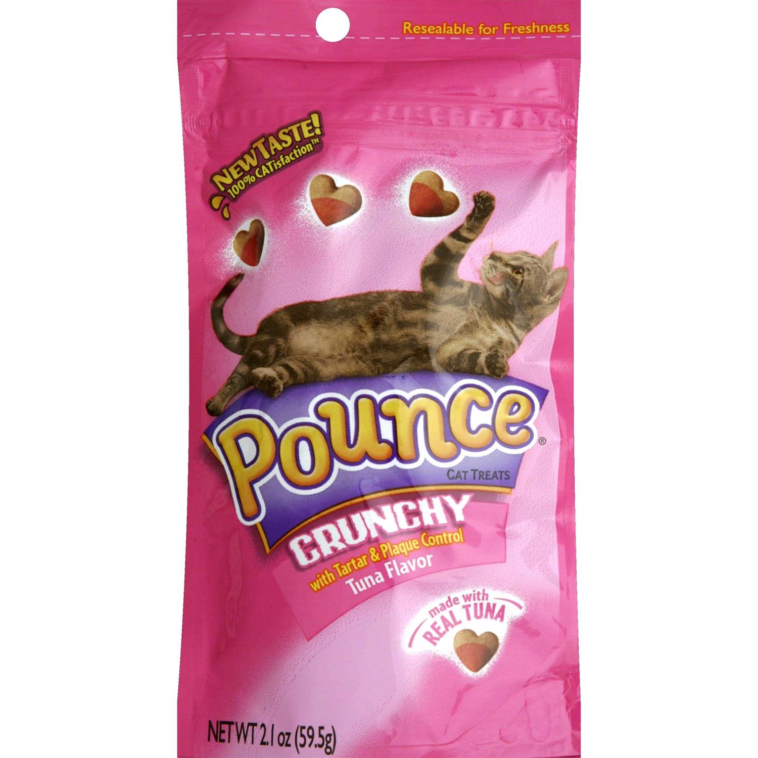 Pounce Tartar Control Crunchy Tuna Flavor Cat Treats - Healthber