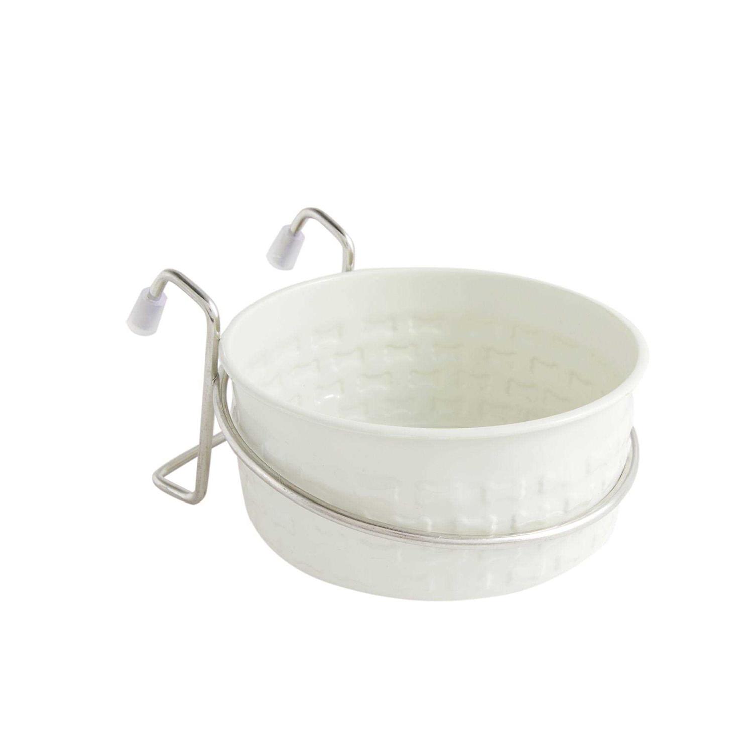 Top Paw Stainless Steel Crate Crock Bone Dog Bowl - Healthber
