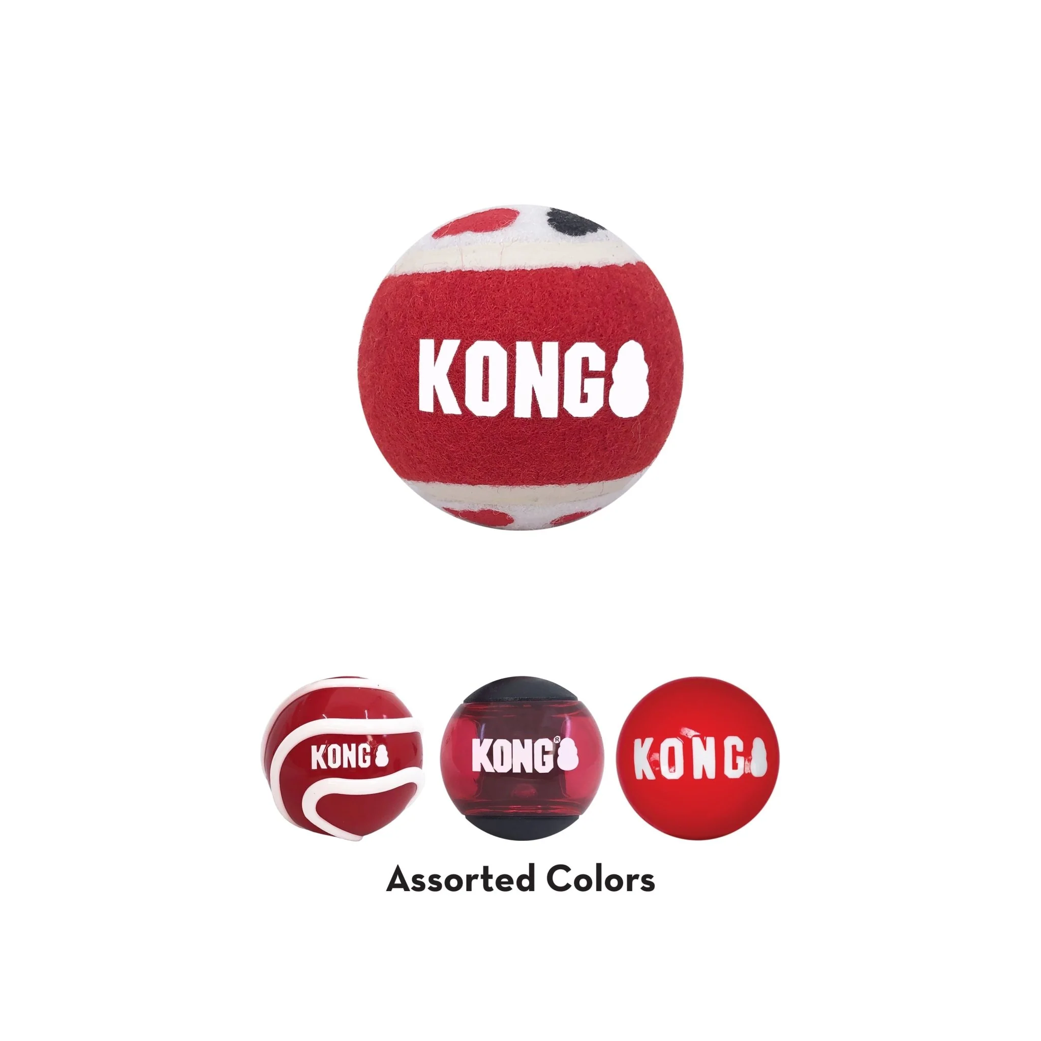 KONG Signature Fetch Balls for Dogs, 4 pk - Healthber