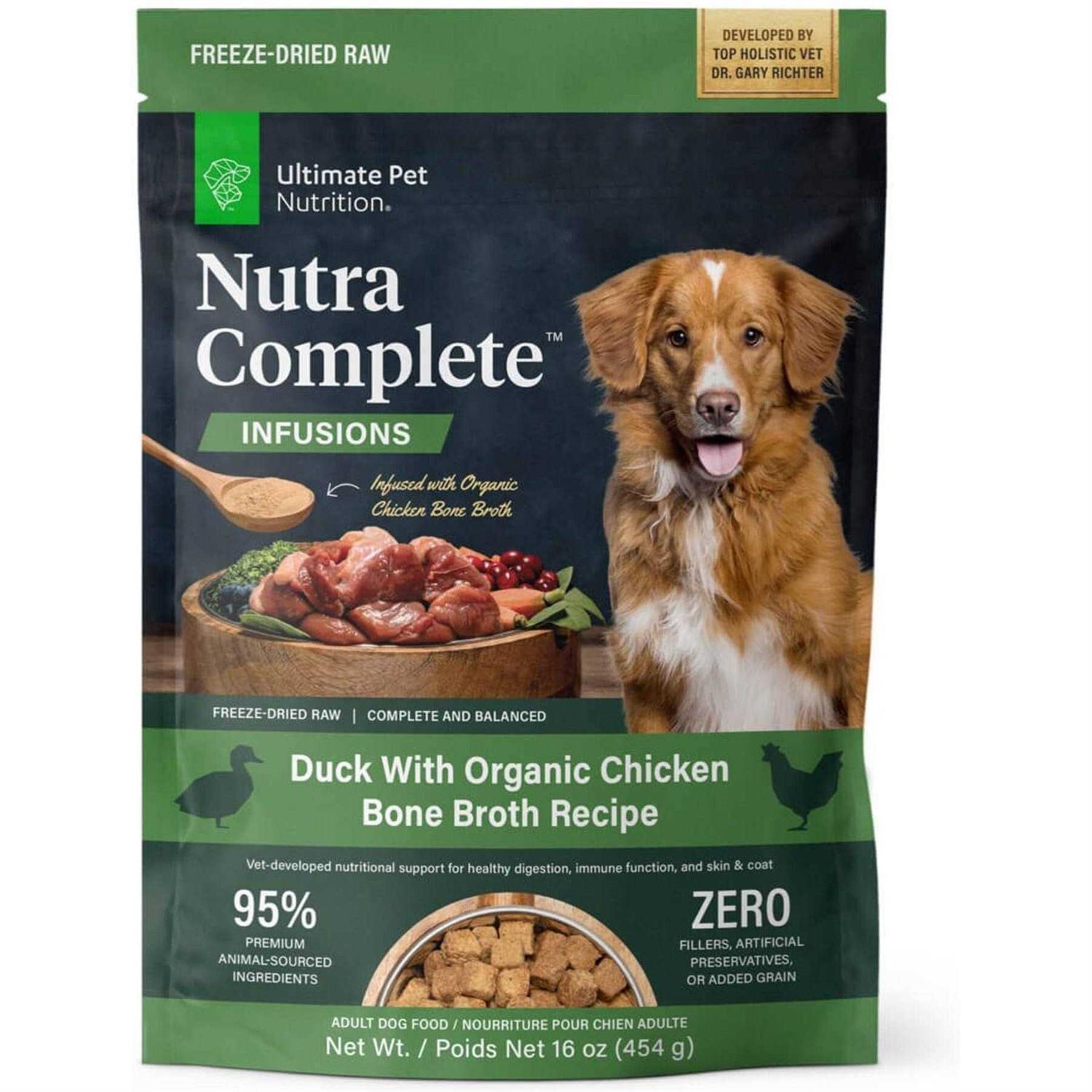 Ultimate Pet Nutrition Nutra Complete Infusions Freeze Dried Dog Food - Healthber