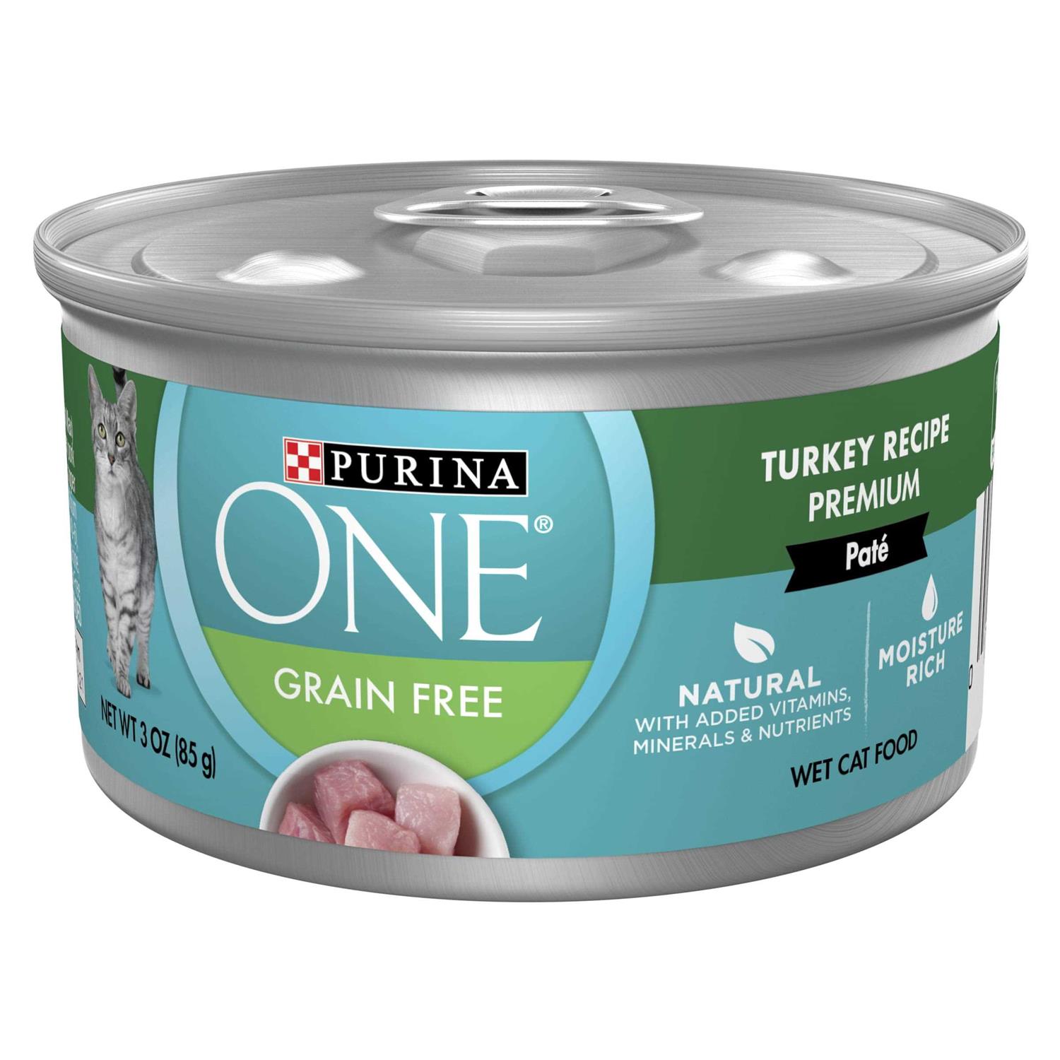 Purina ONE Natural Grain Free Wet Cat Food Pate - Healthber