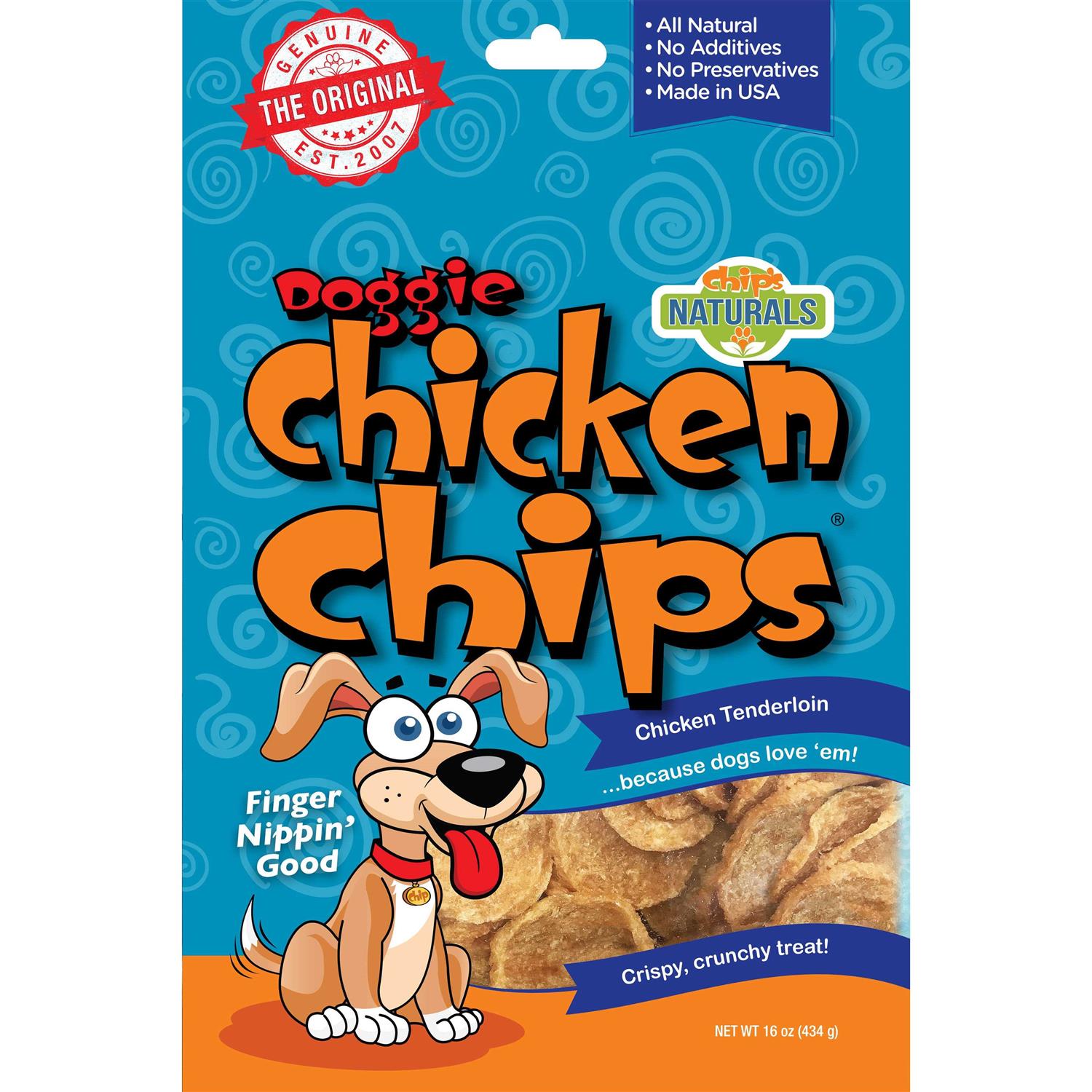 Doggie Chicken Chips Dog Treats - Healthber