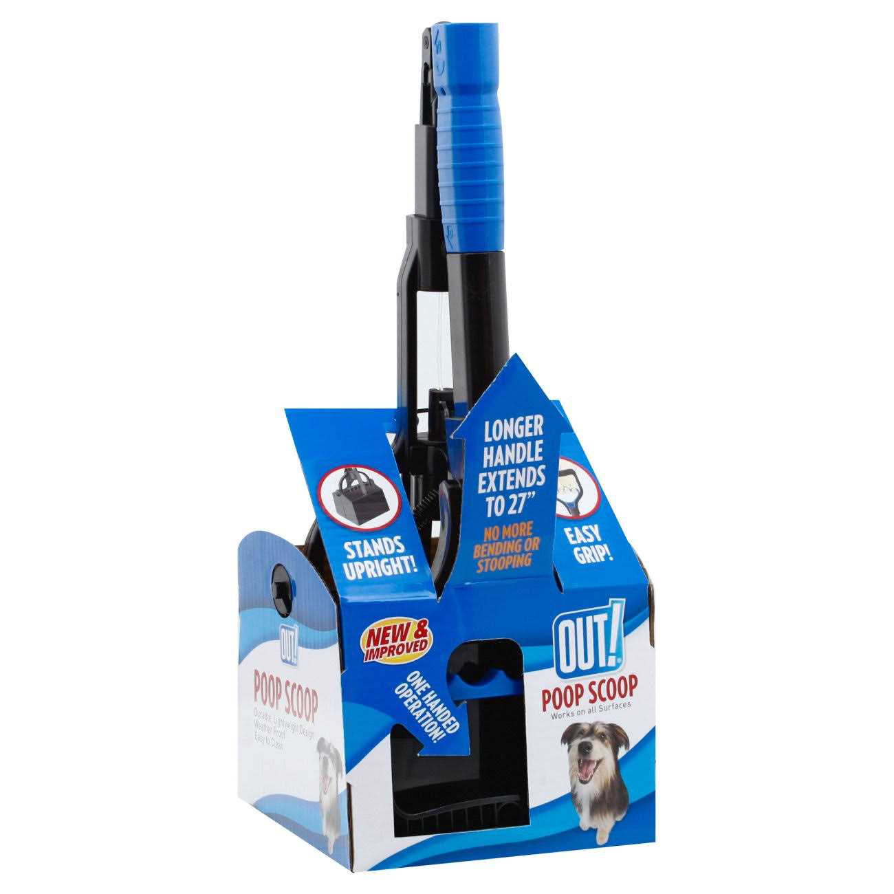 Out! One Handed Dog Poop Scoop - Healthber