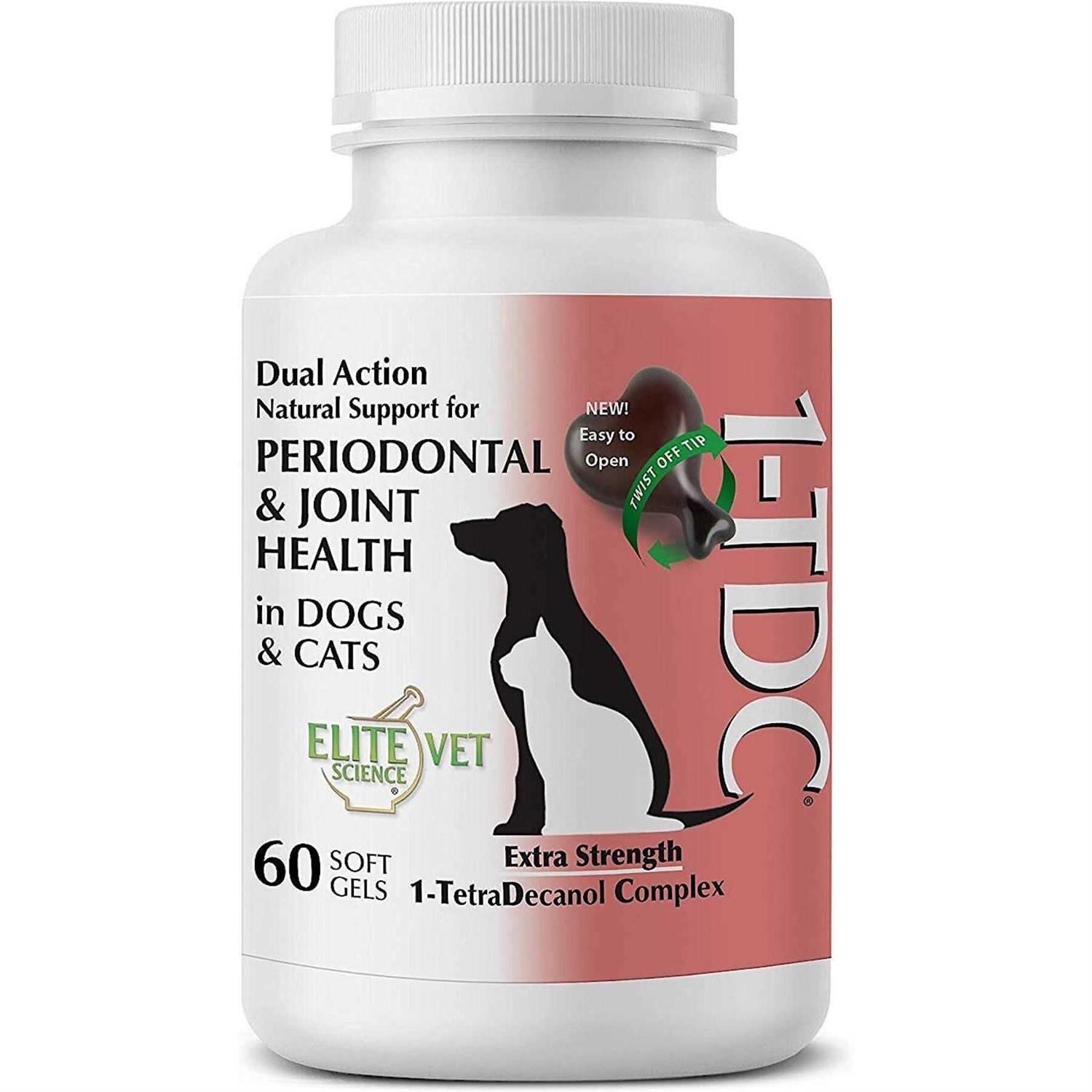 1-TDC Dual Action Periodontal & Joint Health for Cats & Dogs – 60 Soft Gels - Healthber