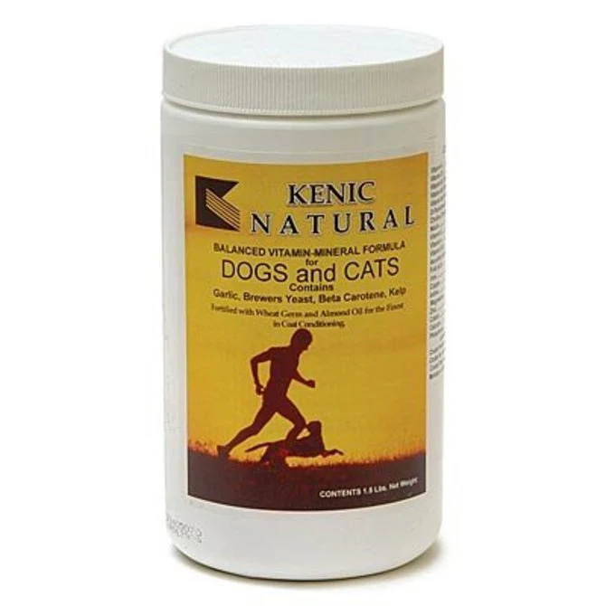 Kenic Natural Vitamin-Mineral Coat Conditioning Supplement for Dogs & Cats - Healthber