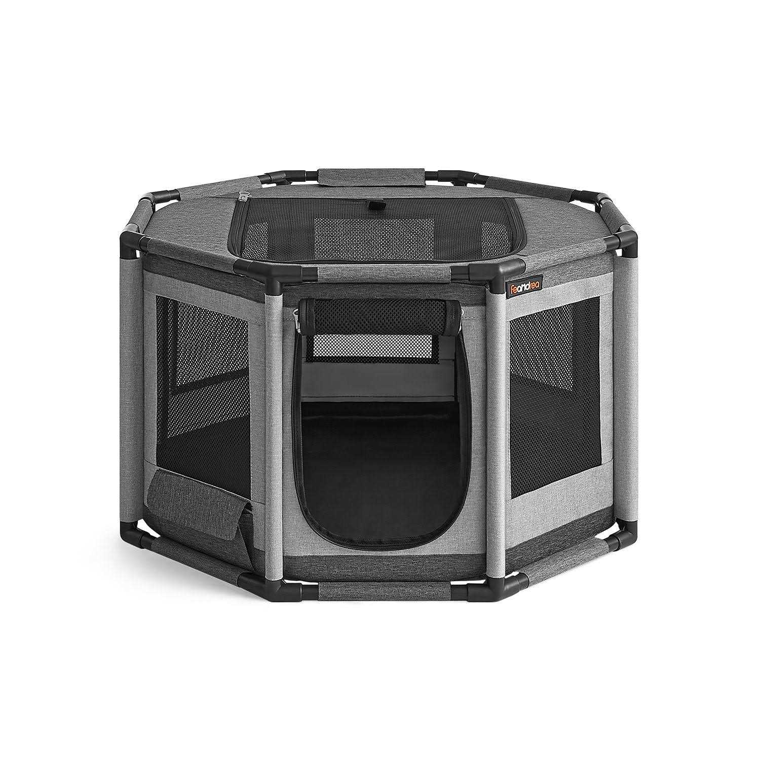 Feandrea Dog Playpen Oxford Fabric Dog Fence Octagon Dog Crate - Healthber