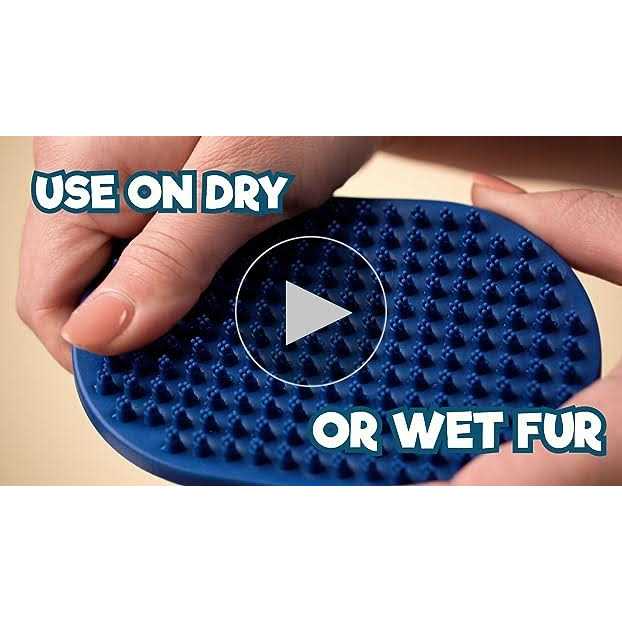 Bodhi Dog New Grooming Pet Shampoo Brush Soothing Massage Rubber Bristles Curry Comb for Dogs & Cats Washing - Healthber