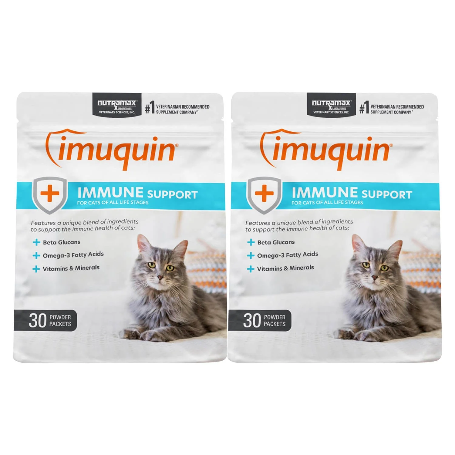 Nutramax Imuquin Immune Health for Cats, 30 Packets - Healthber