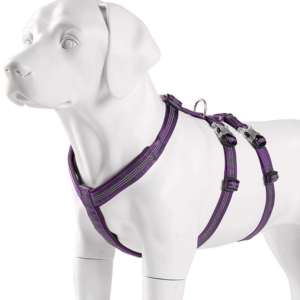 Chai&s Choice Double H Trail Runner Polyester Reflective No Pull Dog Harness - Healthber