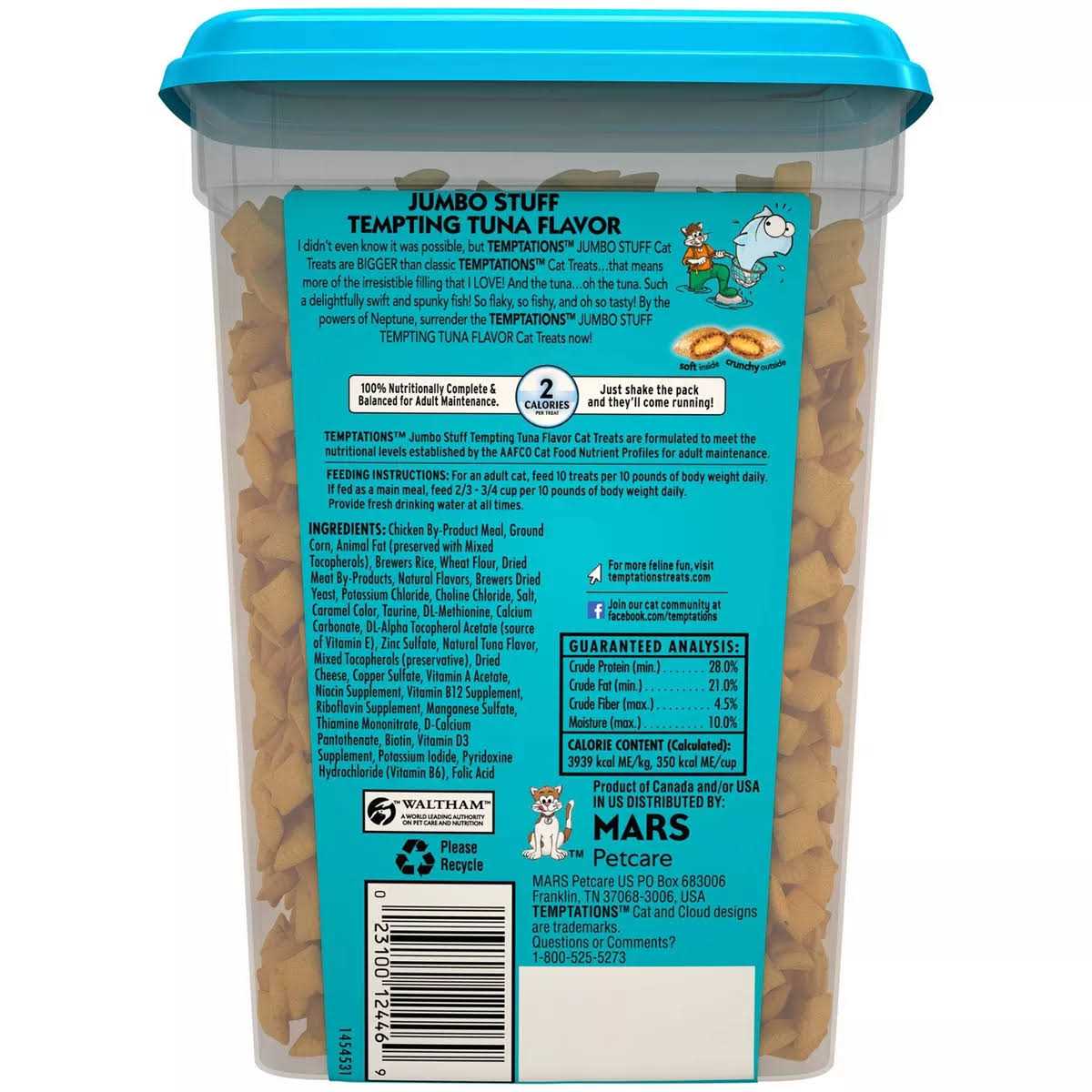 Temptations Jumbo Stuff Cat Treats - Healthber