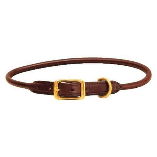 Tory Leather Rolled Leather Dog Collar - Healthber