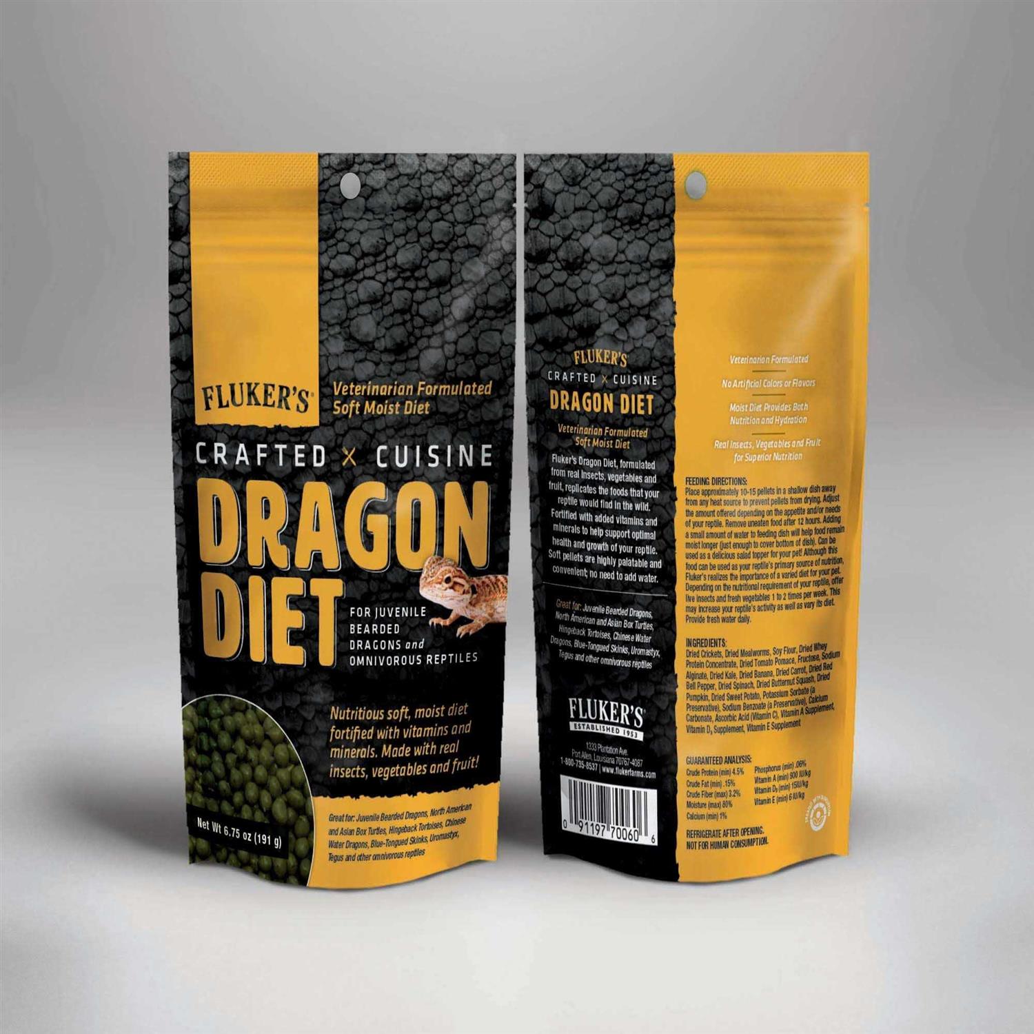 Flukers Crafted Cuisine Juvenile Bearded Dragon Diet - Healthber