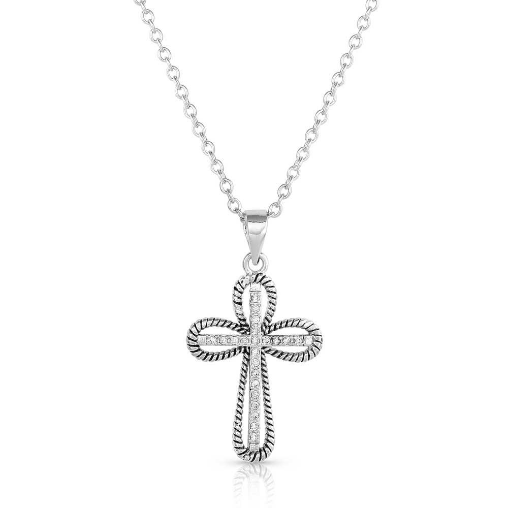 Expressive Faith Crystal Cross Necklace - Healthber