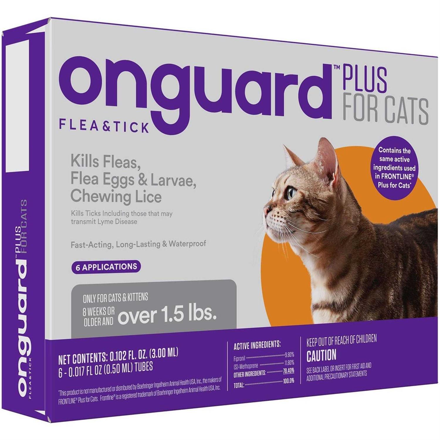 Onguard Plus Flea & Tick Spot Treatment for Cats - Healthber