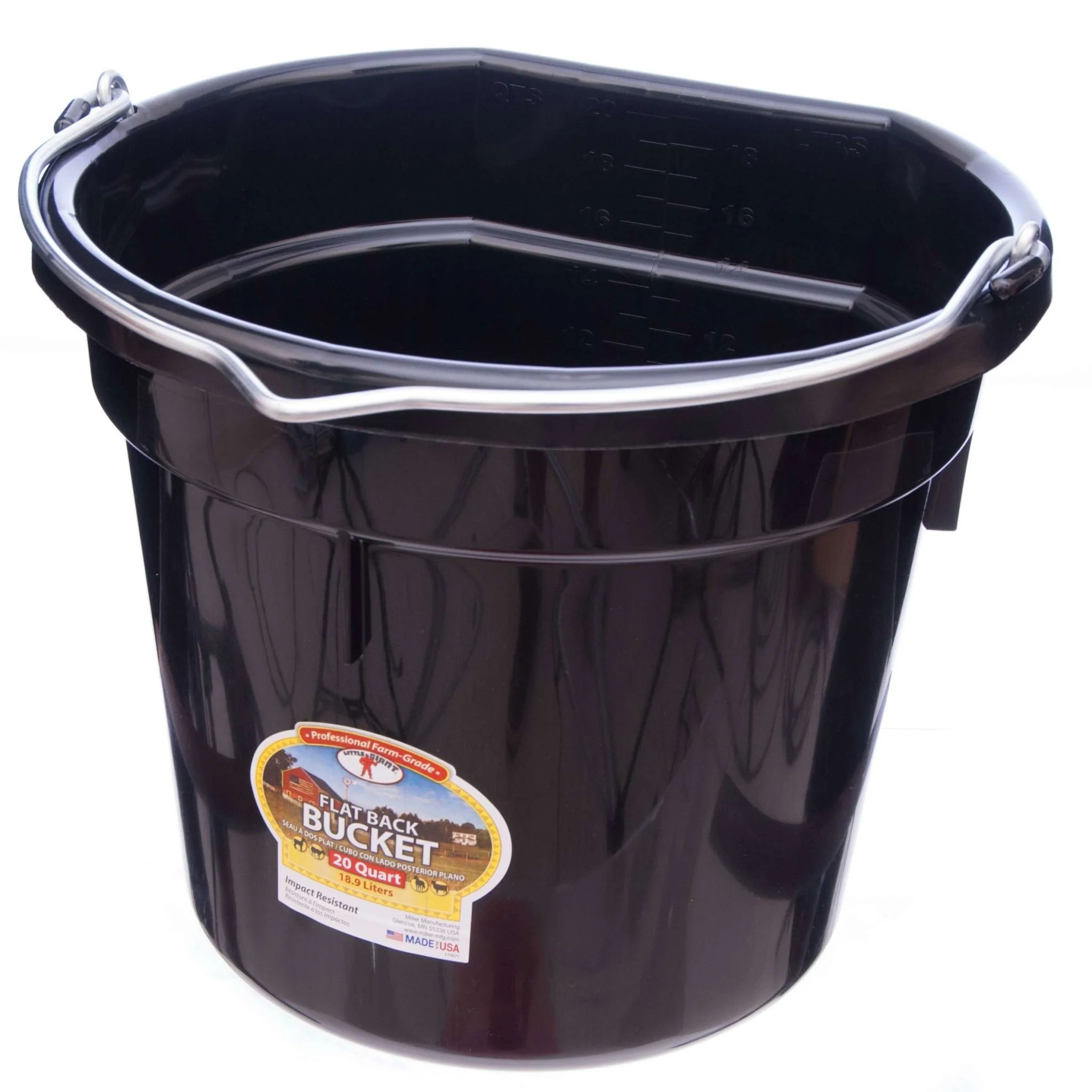 Little Giant Flatback Bucket, 5 Gallon - Healthber