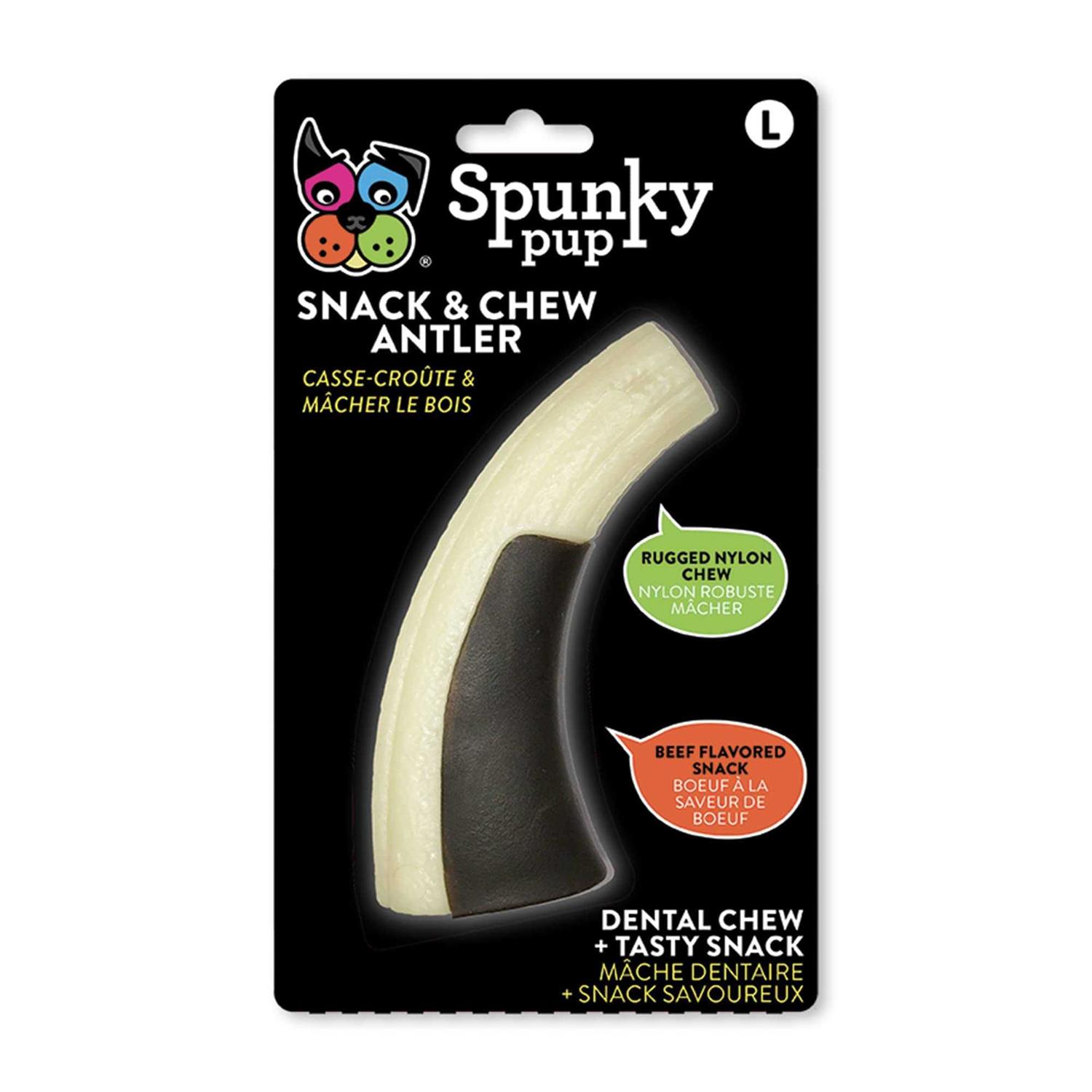 Spunky Pup Snack & Chew Antler - Healthber