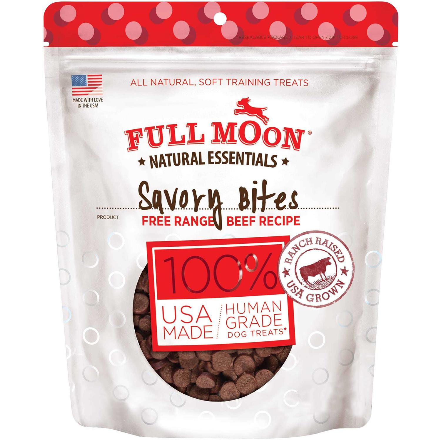 Full Moon Beef Recipe Savory Bites Dog Treats - Healthber