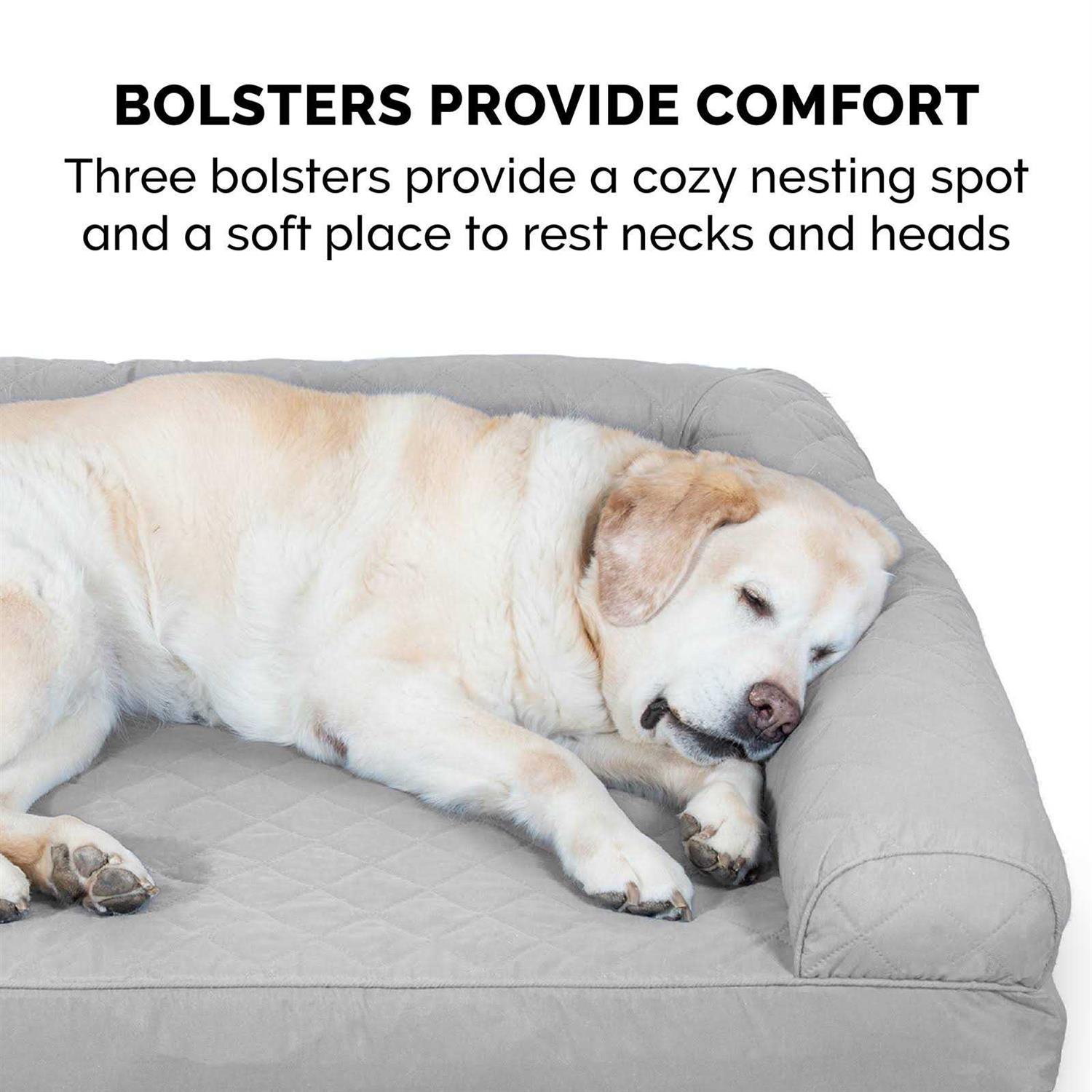 FurHaven Quilted Orthopedic Sofa Pet Bed - Healthber