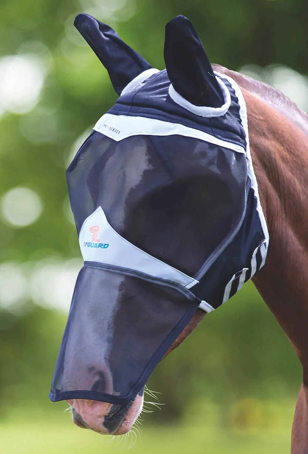 Shires Arma Fine Mesh Horse Fly Mask w/Ears & Nose - Healthber