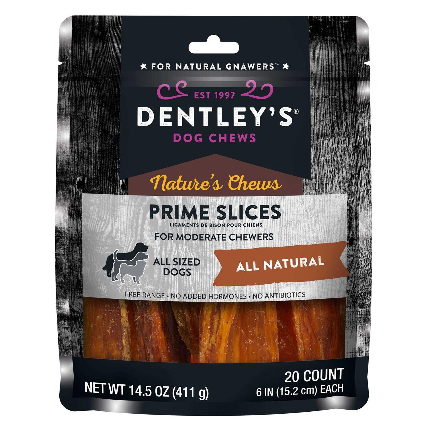Dentley’s Nature’s Chews Prime Slices Dog Chew - Healthber