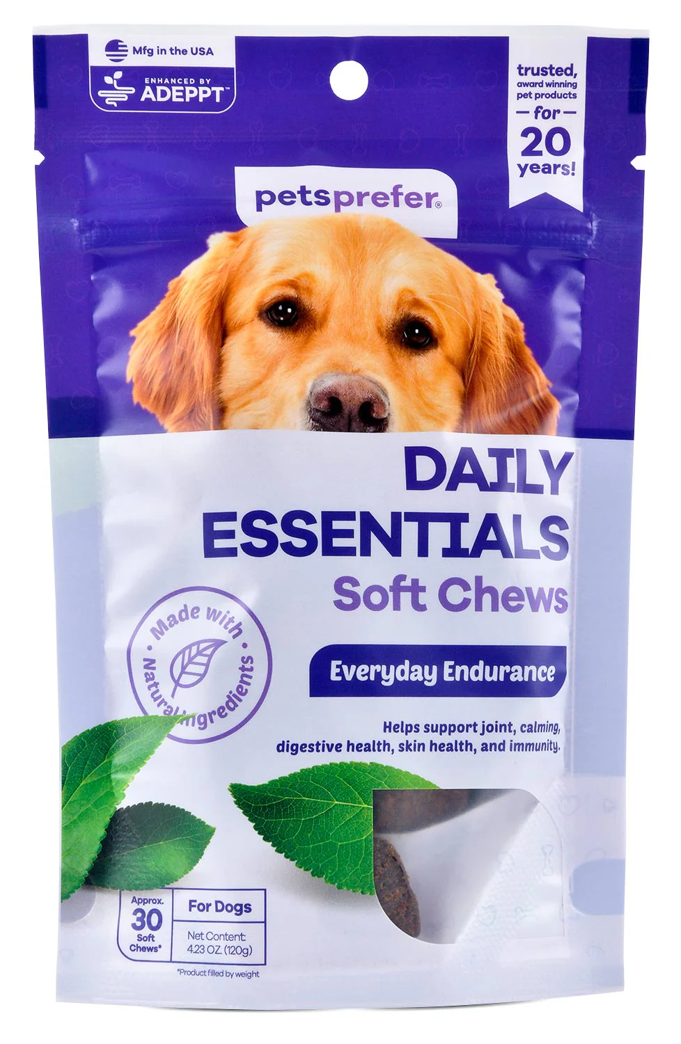 PetsPrefer Daily Essentials Soft Chews w/ ADEPPT - Healthber