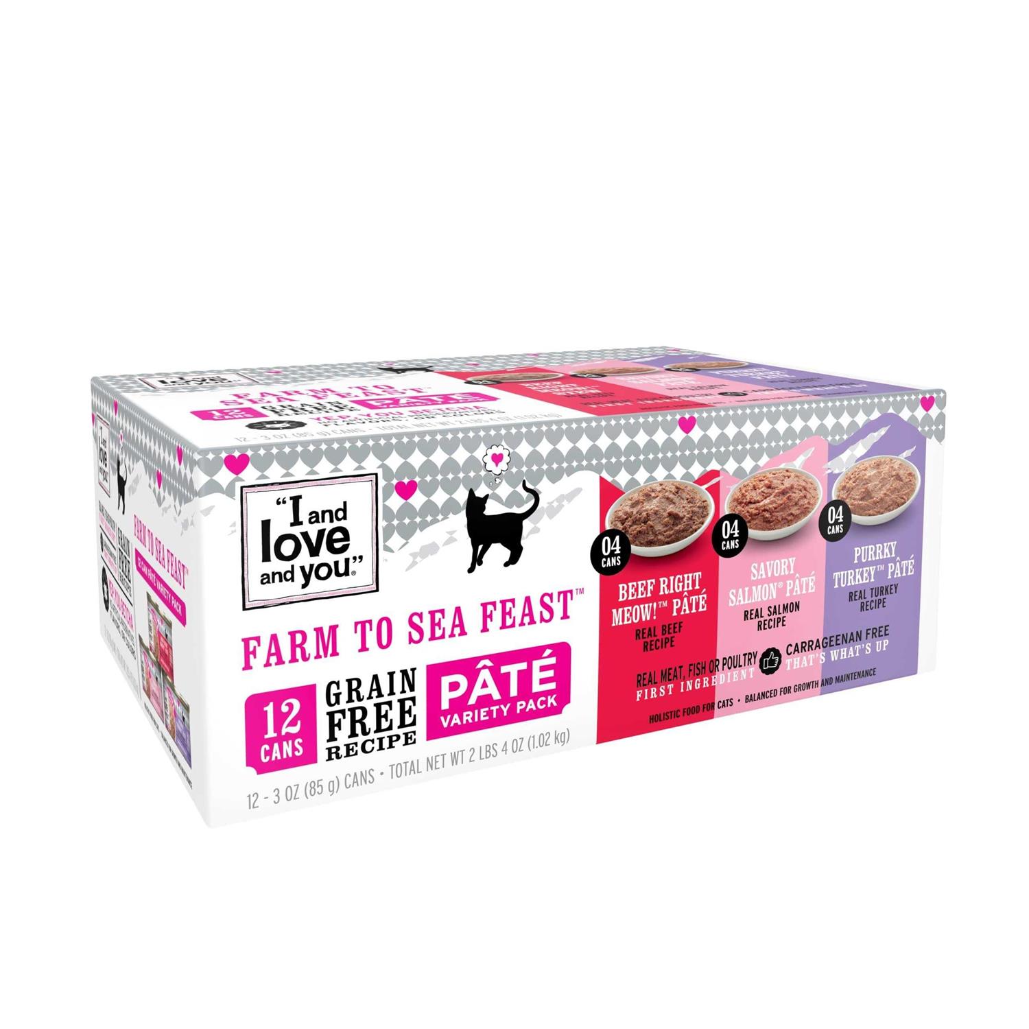 I and Love and You Farm To Sea Feast Wet Cat Food Variety Pack - Healthber