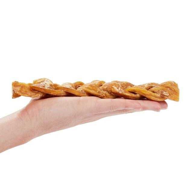 Bones & Chews Braided Water Buffalo Tendon Dog Chews - Healthber