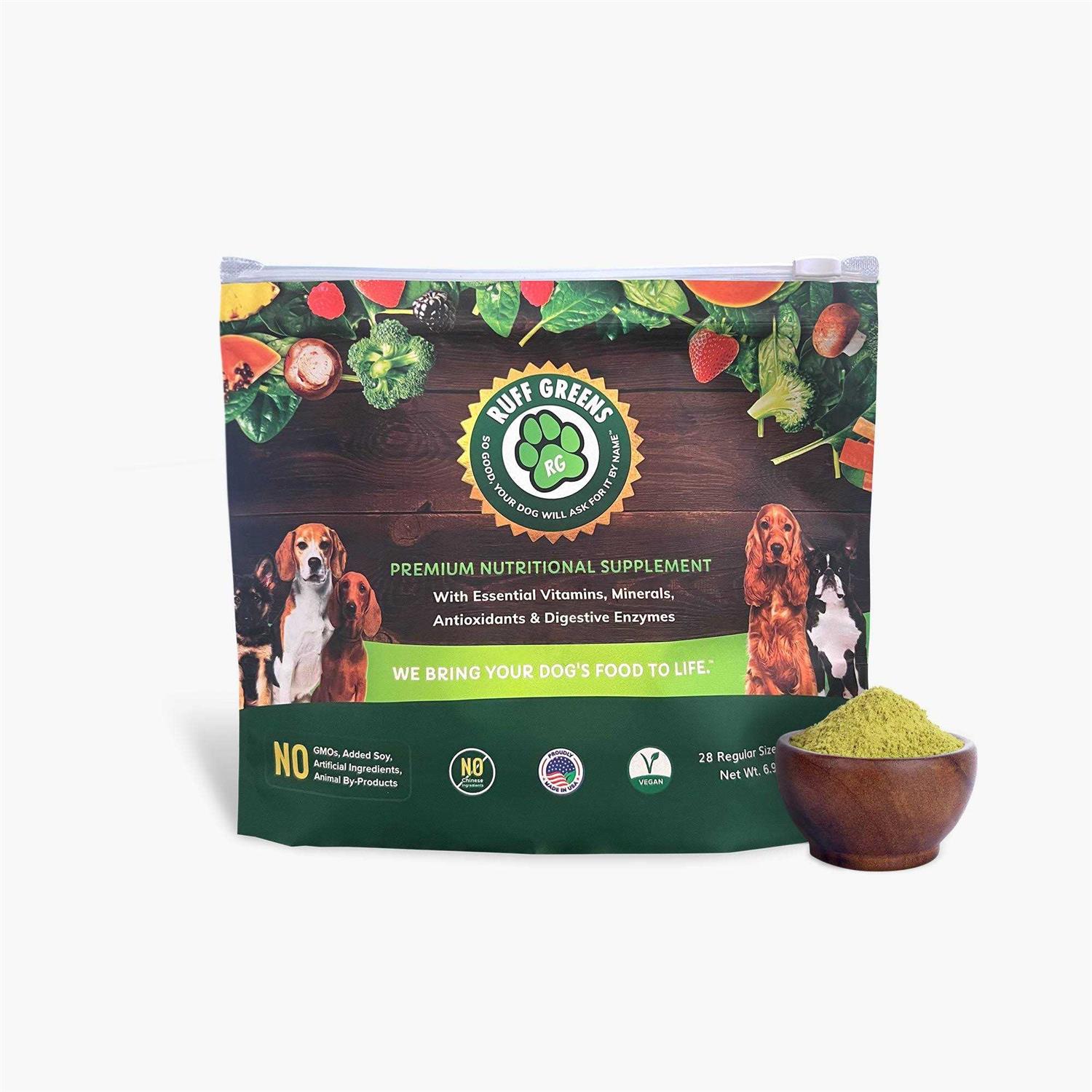 Ruff Greens Vitamin & Mineral Supplement Nutritional Support Dogs - Healthber