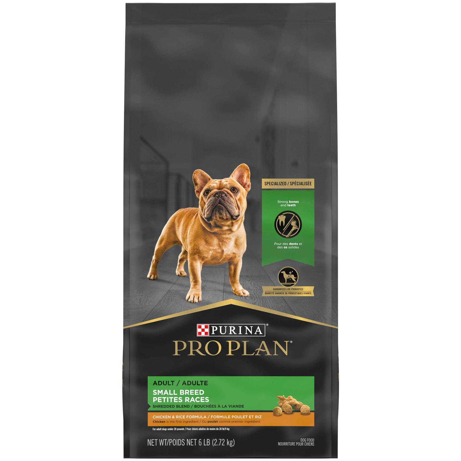 Purina Pro Plan Shredded Blend Small Breed Chicken & Rice Formula Dry Dog Food - Healthber