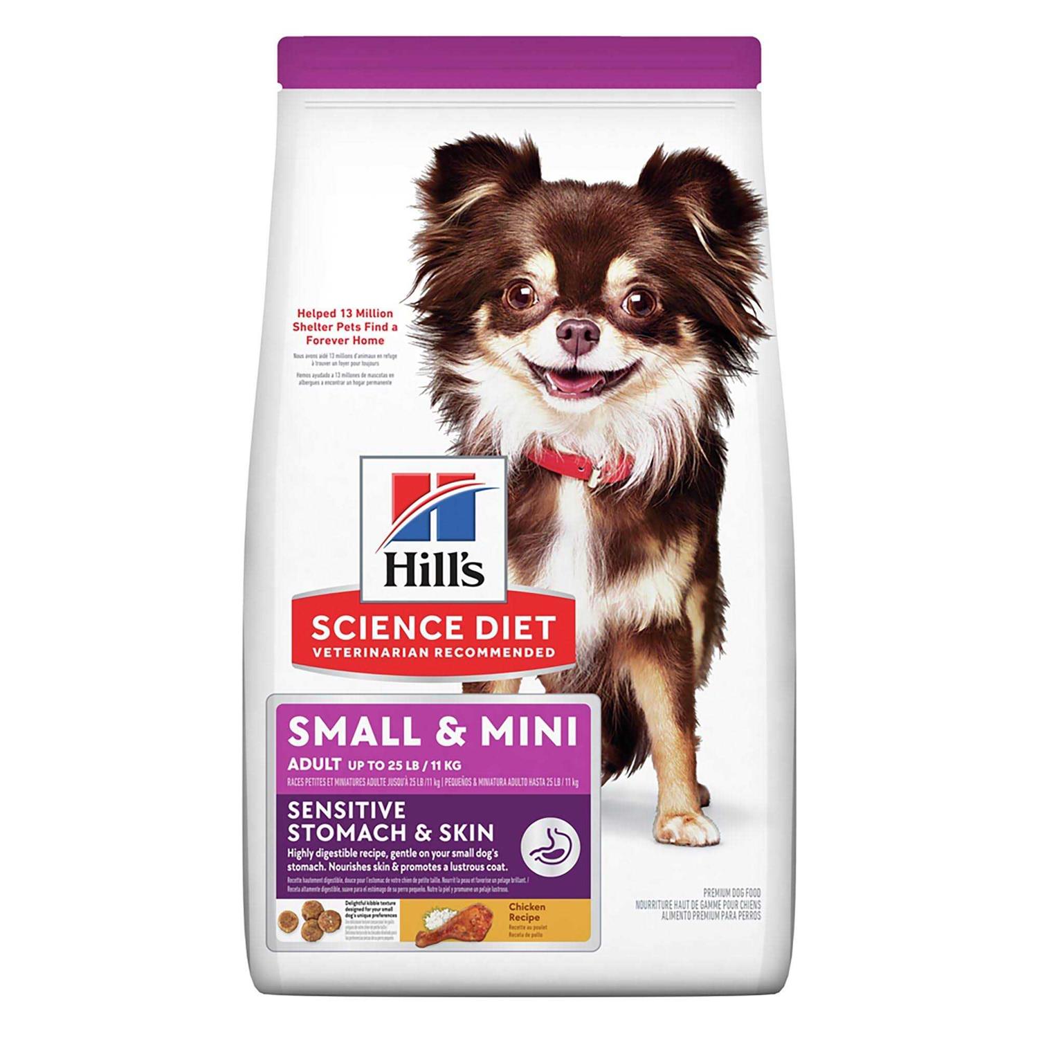 Hill’s Science Diet Adult Sensitive Stomach & Skin Small & Mini Chicken Dry Dog Food - Healthber