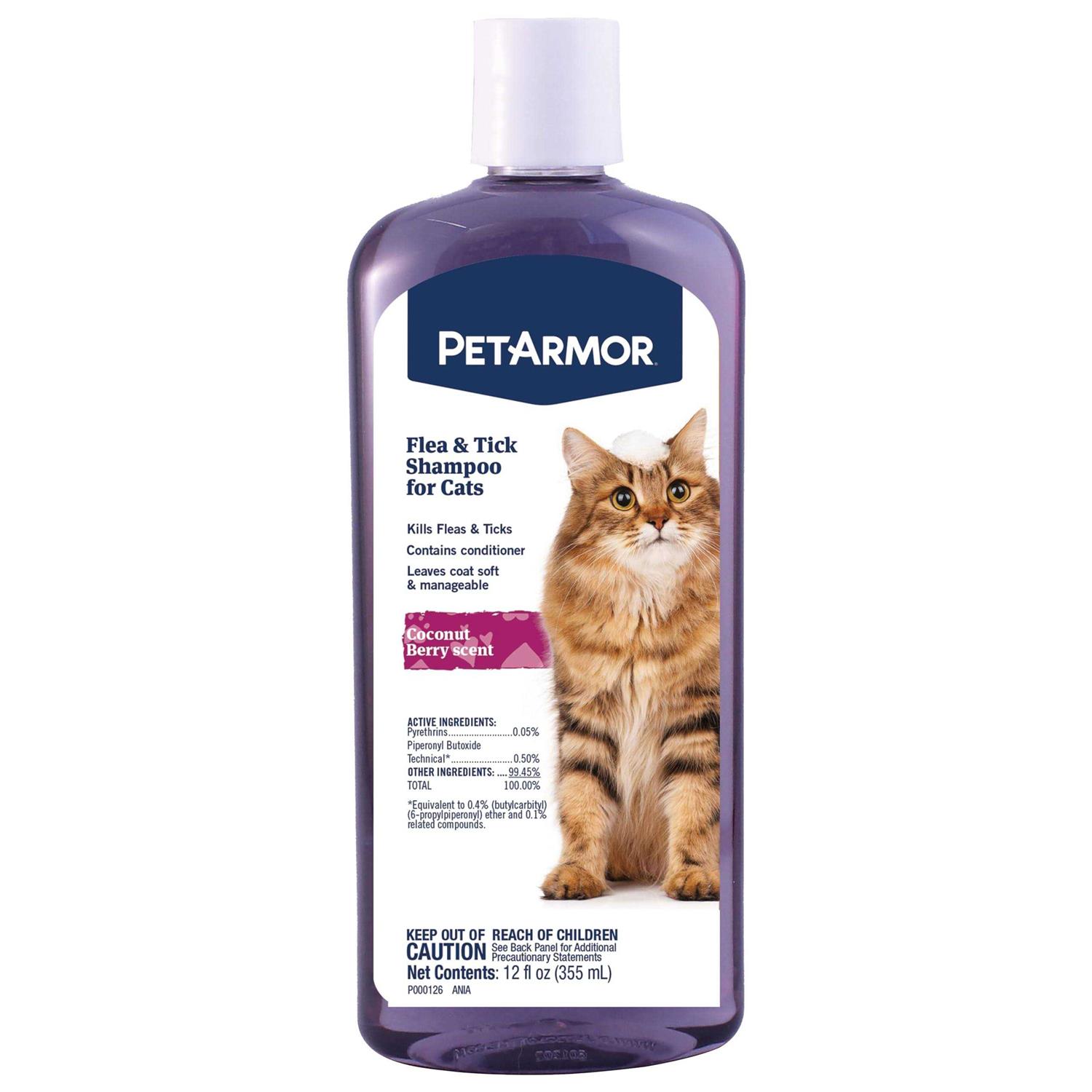 PetArmor Flea & Tick Shampoo for Cats Coconut Berry Scent - Healthber