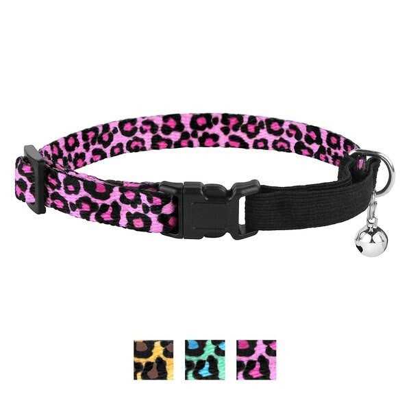 CollarDirect Breakaway Cat Collar Print Safety Collars for Cats Kitten with Bell Elastic Strap Adjustable Size 7-11 Inch - Healthber