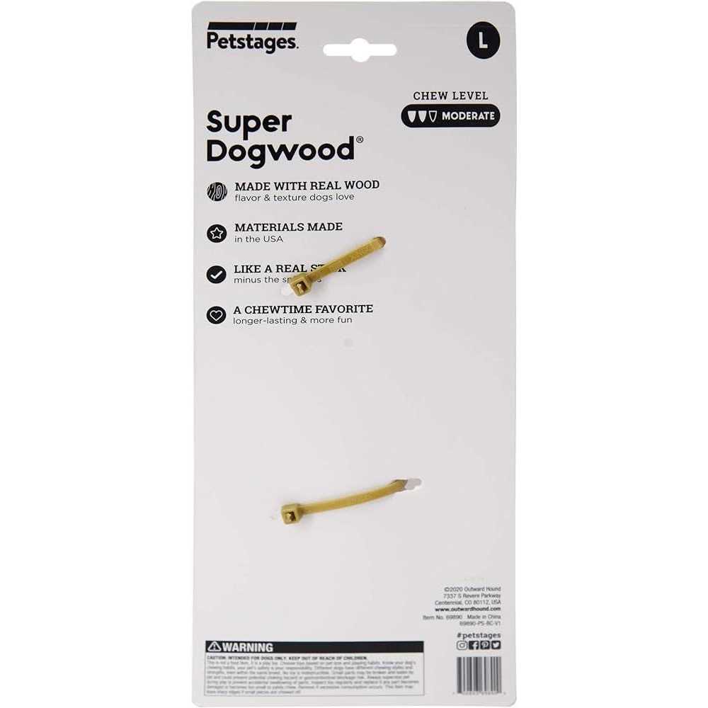 Petstages Super Dogwood Chew Dog Toy - Healthber