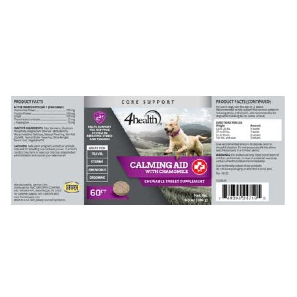 4health Time Release Calming Supplement Tablets for Dogs 1539029 - Healthber