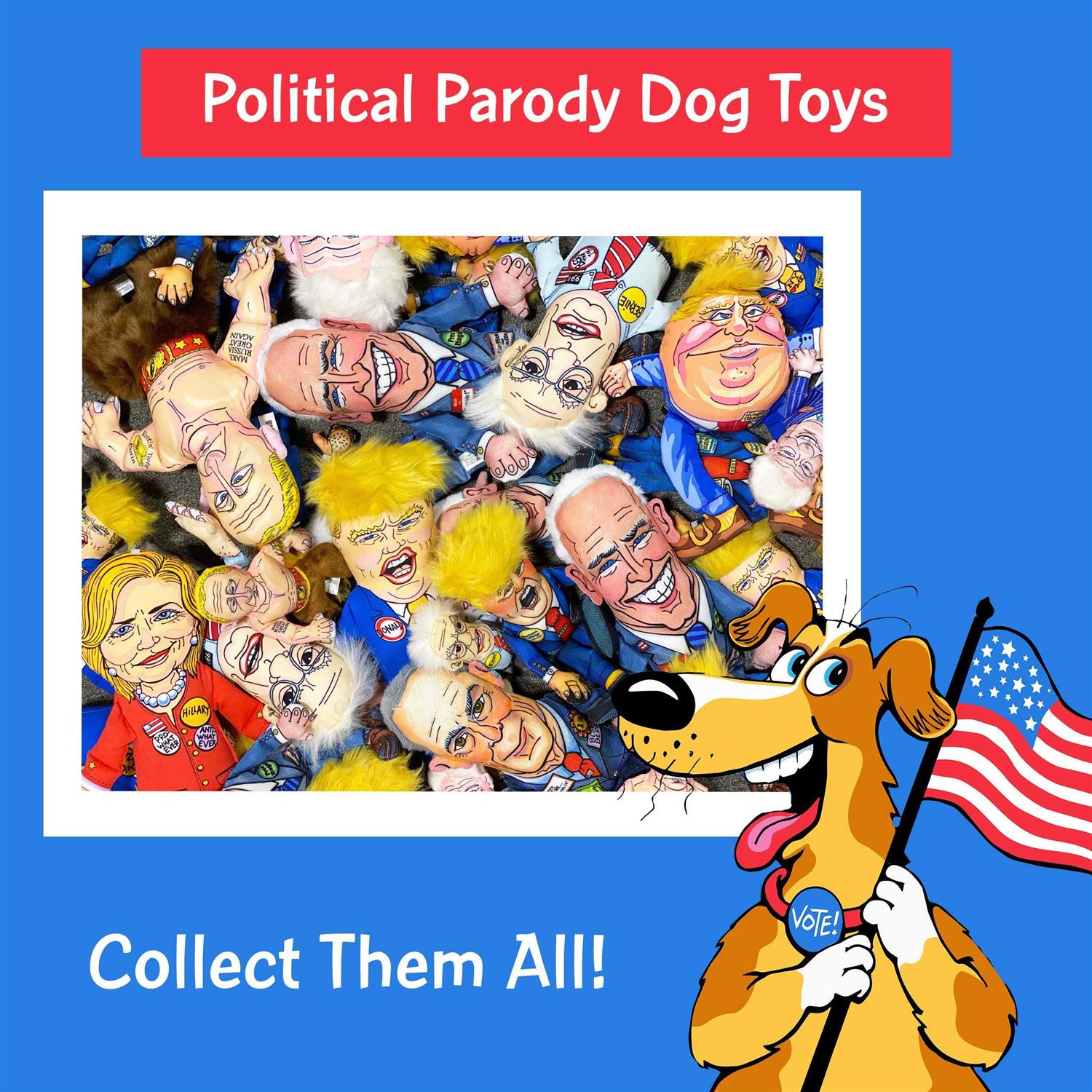 Fuzzu Donald Parody Dog Toy - Healthber