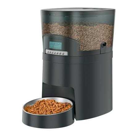 Cat Feeder HoneyGuaridan 4.5l Automatic Pet Feeder for Dogs Food Dispenser Auto Cat Feeder 6 Meal Portion Control - Healthber