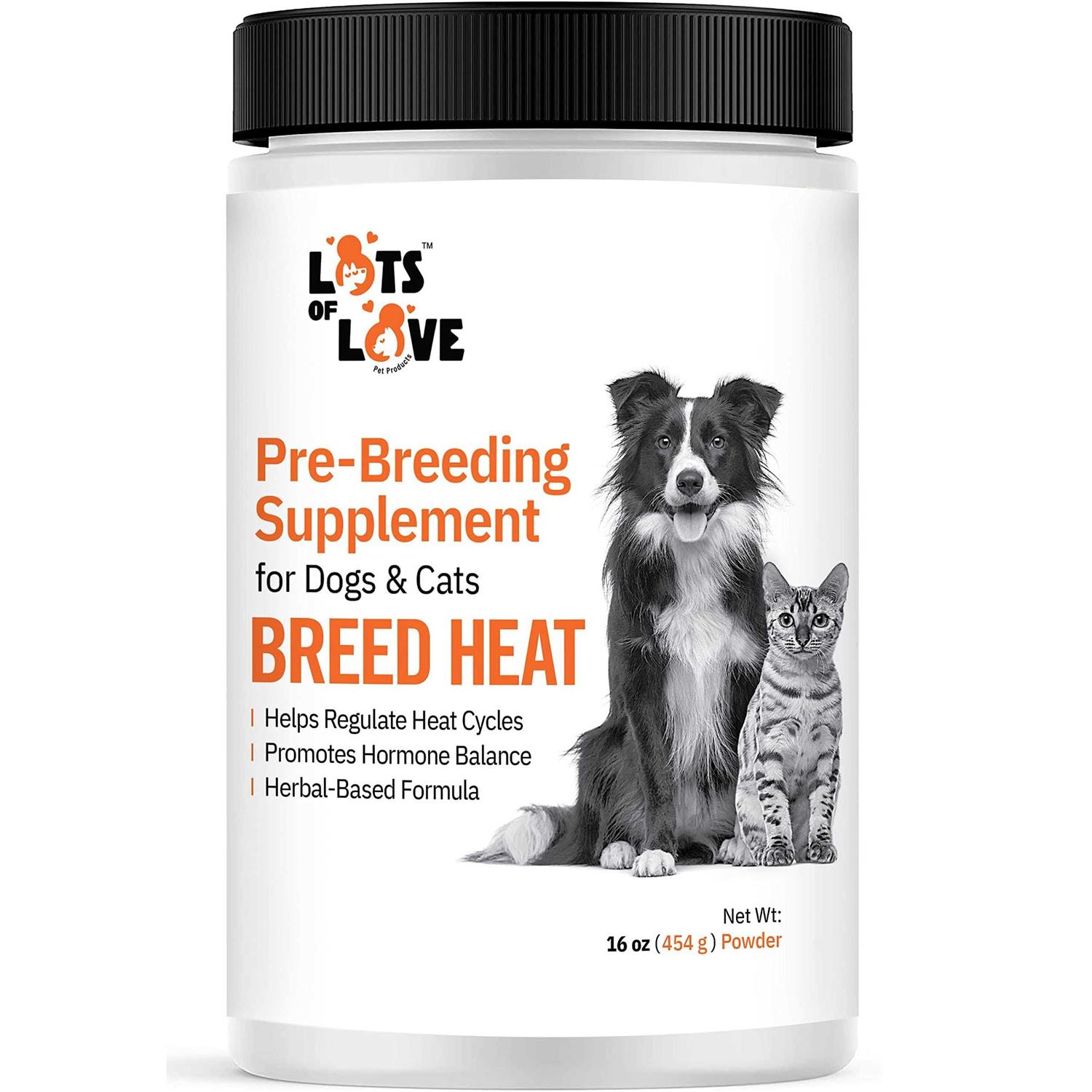 Lots of Love Pet Pro Breed Heat Breeding & Reproductive Supplement for Dogs & Cats - Healthber