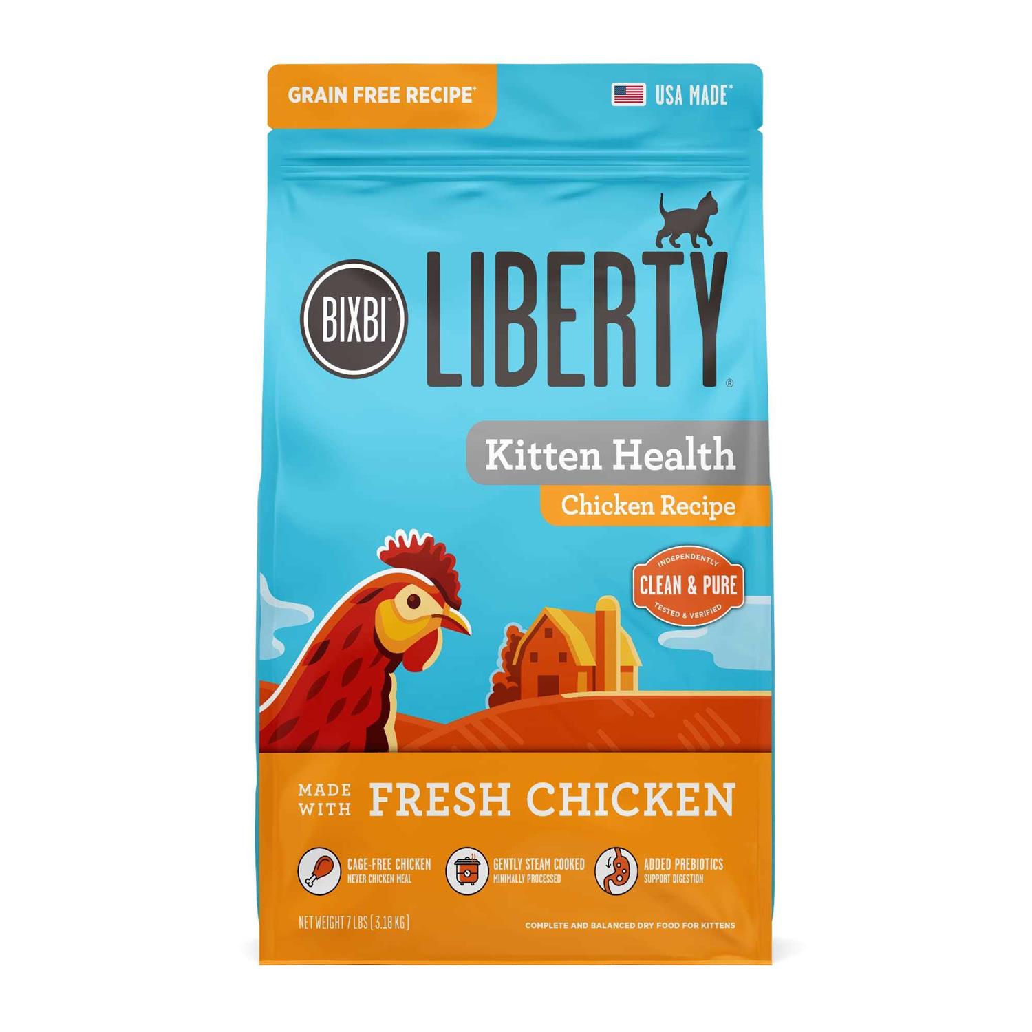 BIXBI Liberty Chicken Recipe Dry Cat Food - Healthber