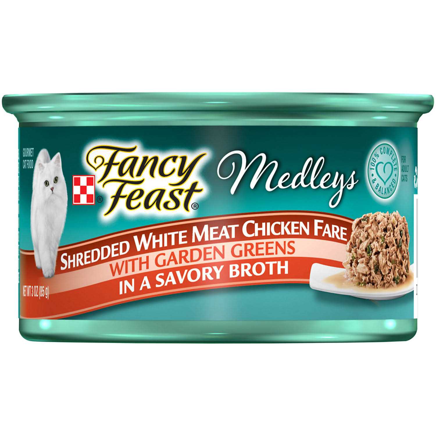 Fancy Feast Medleys Shredded White Meat Chicken Fare Wet Cat Food - Healthber