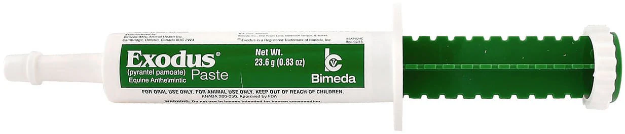 Exodus Pyrantel Pamoate Horse Dewormer Paste - Healthber
