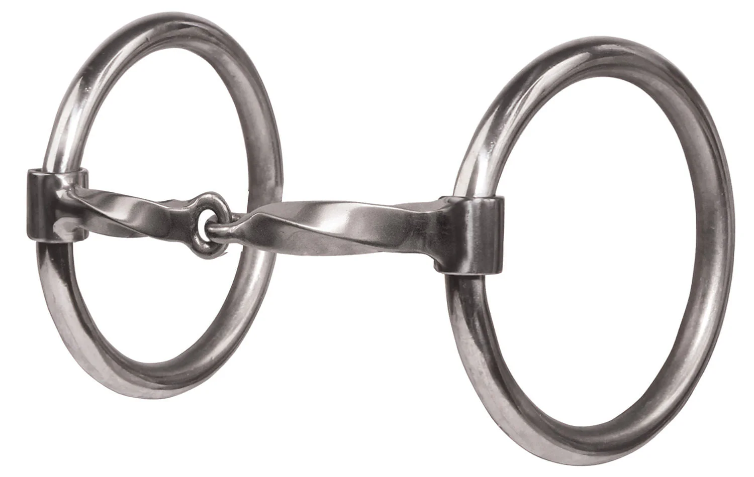 Equisential Slow Twist Loose Ring Snaffle Bit - Healthber