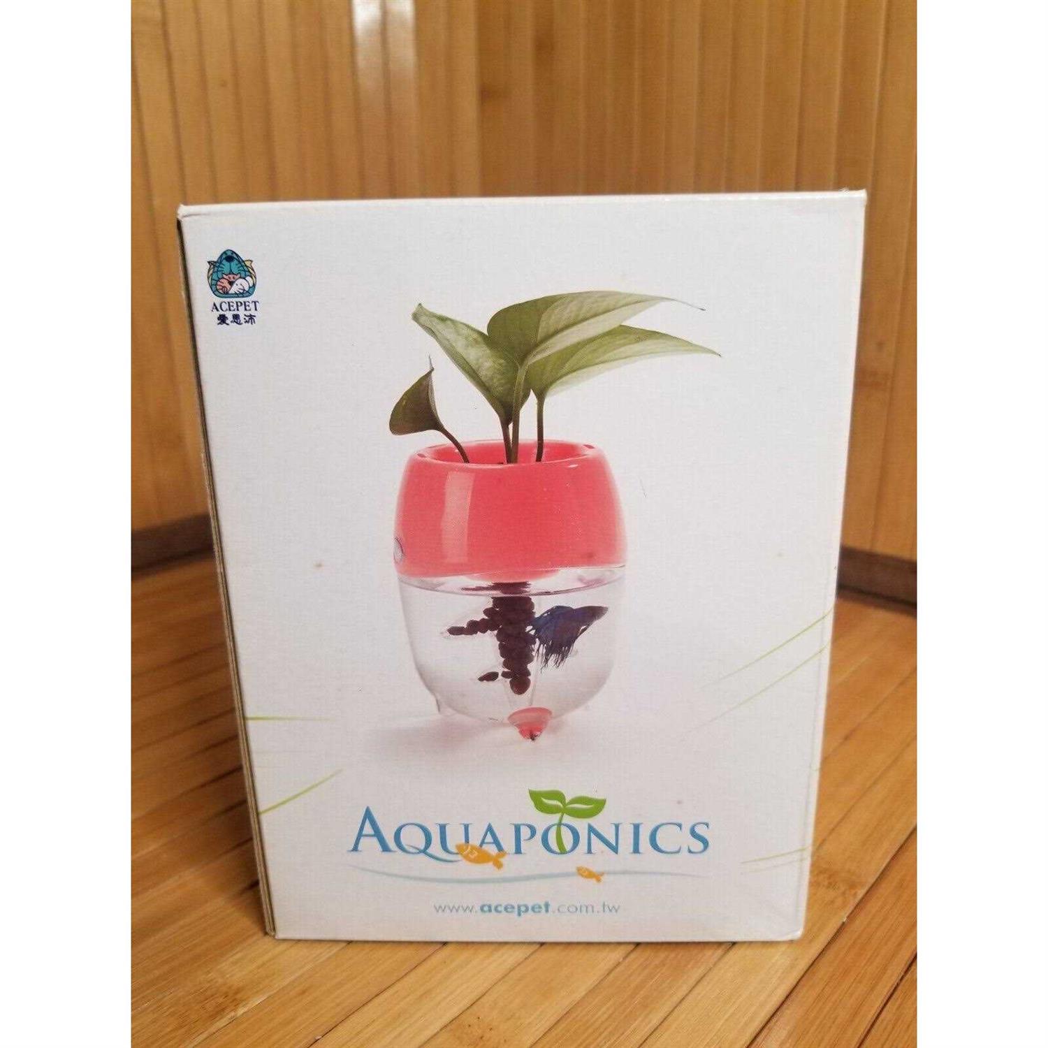 Aquaponic Fish Tank Aquarium for Betta Fish with Water Garden Planter Top Lid Natural Ecosystem for Plant Growth - Healthber