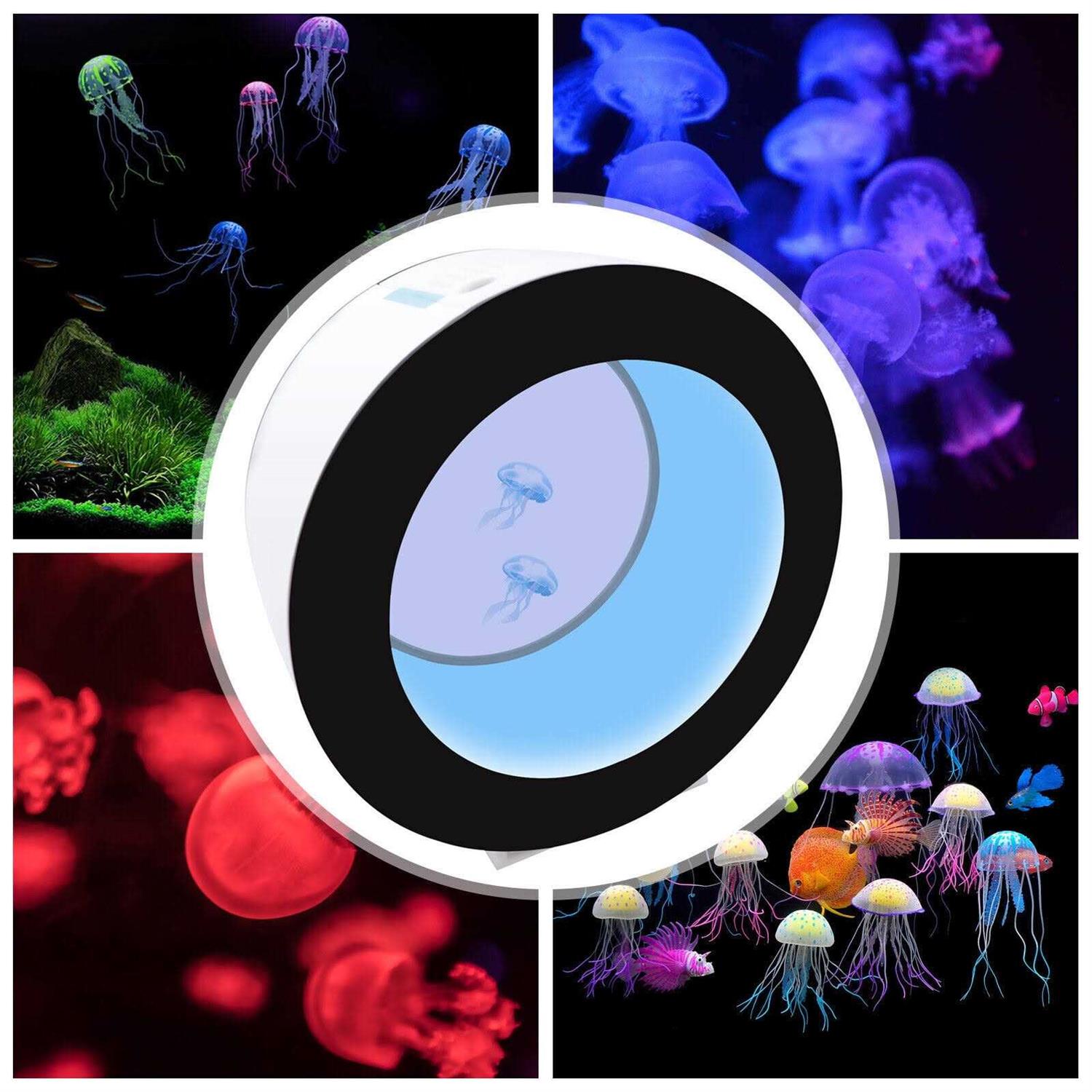 Denest Acrylic Jellyfish Aquarium Electronic Fish Tank LED Automatic Fish Tank 18L - Healthber
