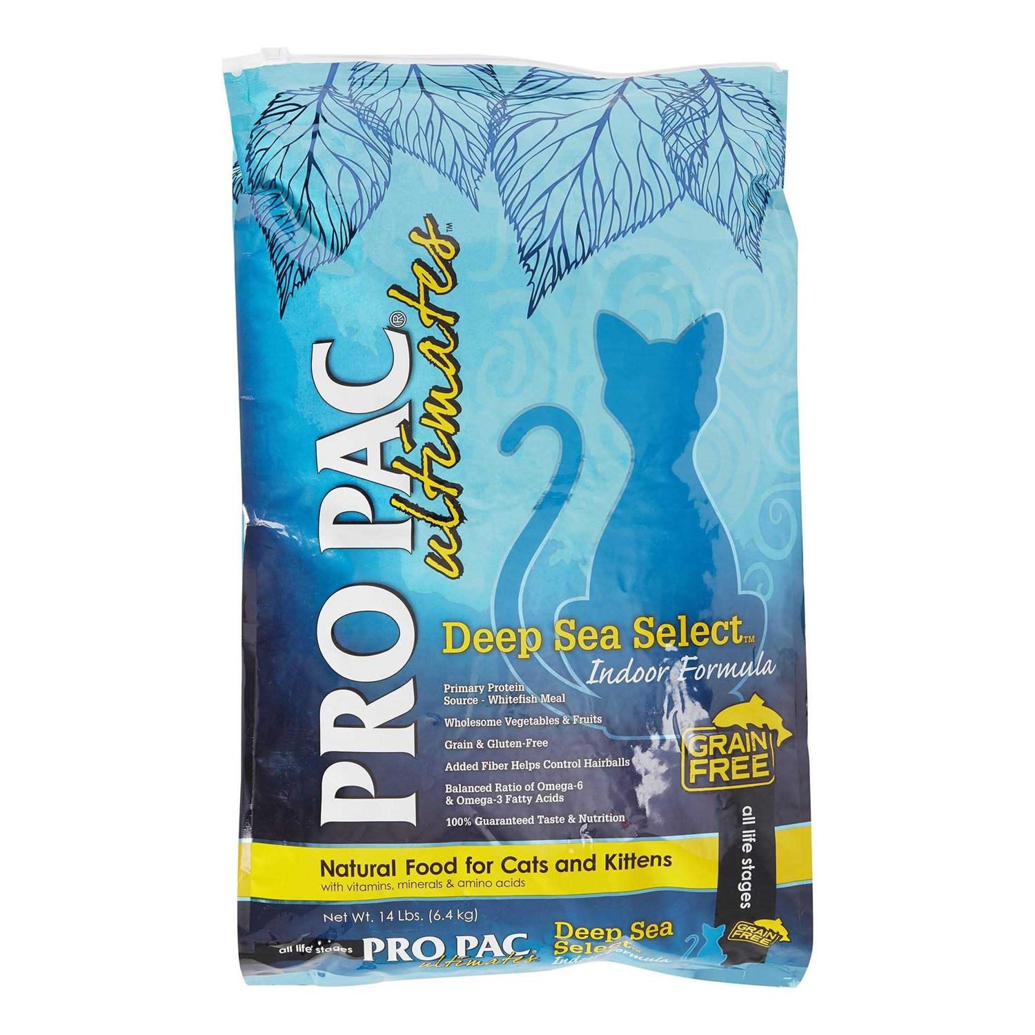 Pro Pac Ultimates Deep Sea Select Grain Free Indoor Dry Cat Food - Healthber