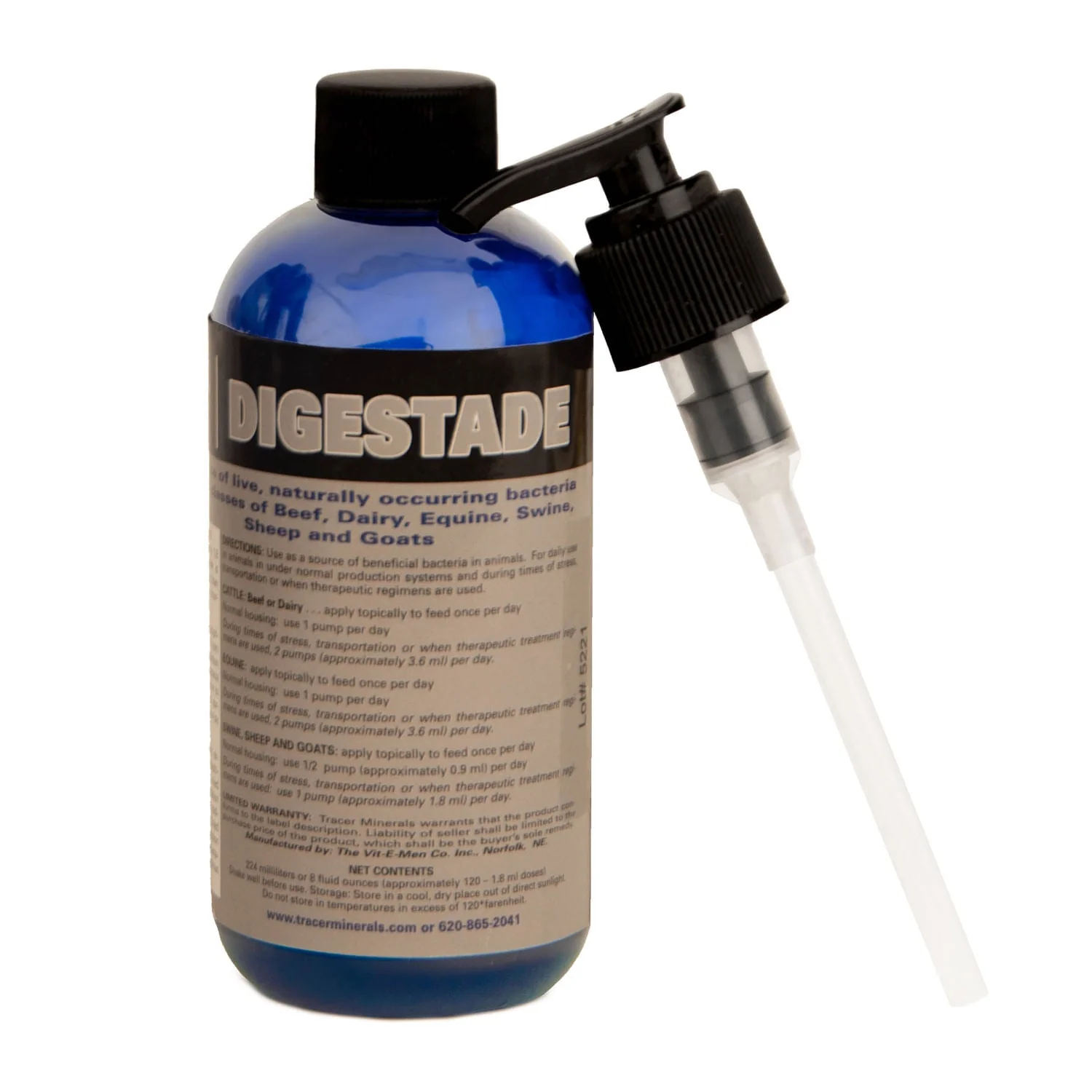 Tracer Digestade Liquid Digestive Supplement for Horses & Livestock - Healthber